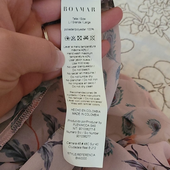 Boamar Aubrey Shear Swim Cover L NWT - Picture 7 of 8